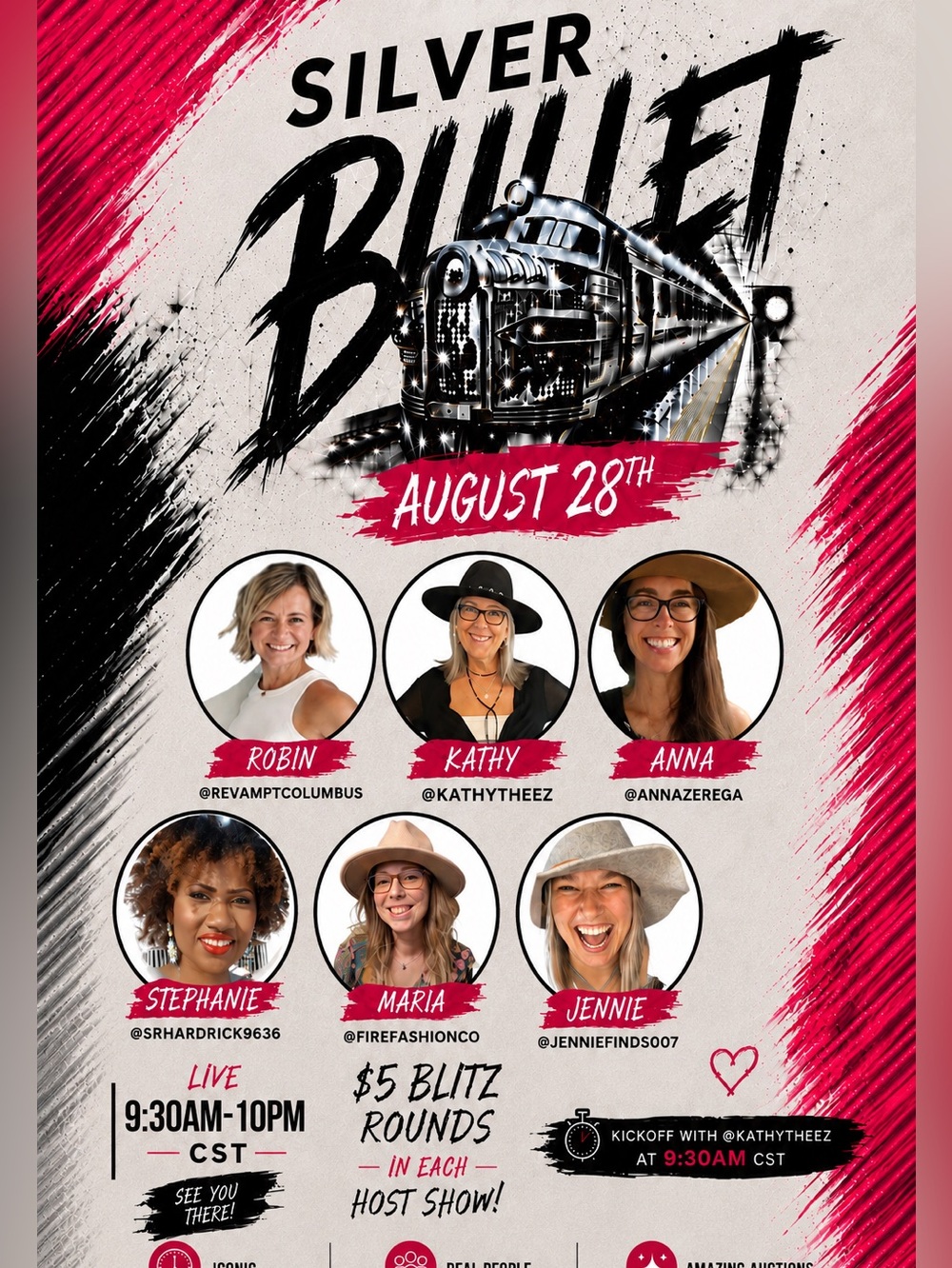 Official Silver Bullet Train Event!
August 28th $5 BLITZ in each show! - Picture 1 of 15